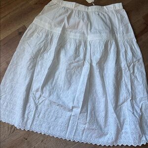 Gap x Doen NWT eyelet skirt XL
